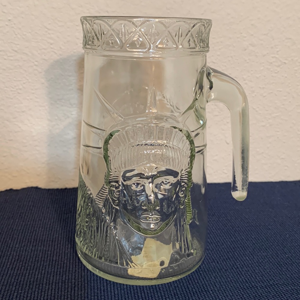 Collectible Vintage Centennial 1886/1986 Statue of Liberty Clear Glass Mug